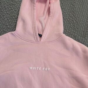 White Fox Boutique Pink Hoodie- NWOT
